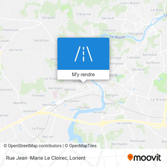 Rue Jean -Marie Le Cloirec plan