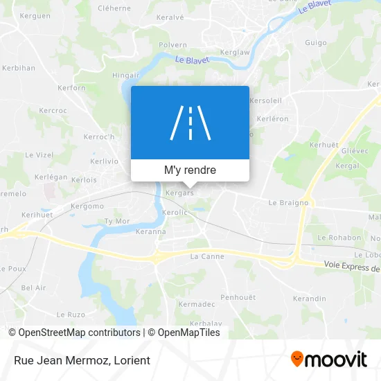 Rue Jean Mermoz plan