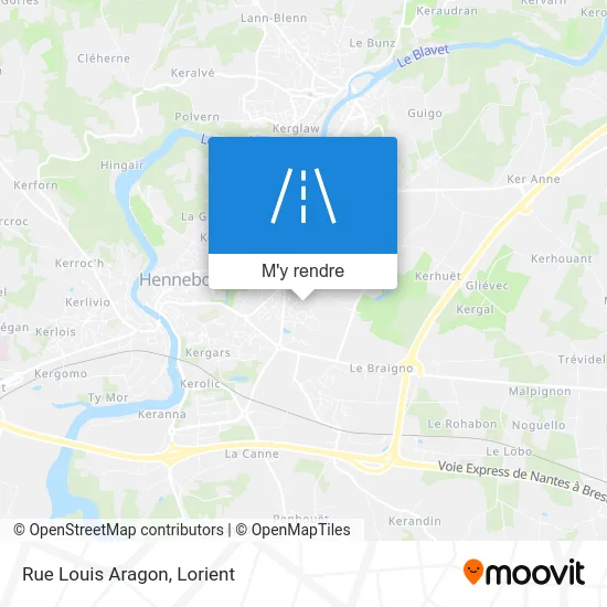 Rue Louis Aragon plan