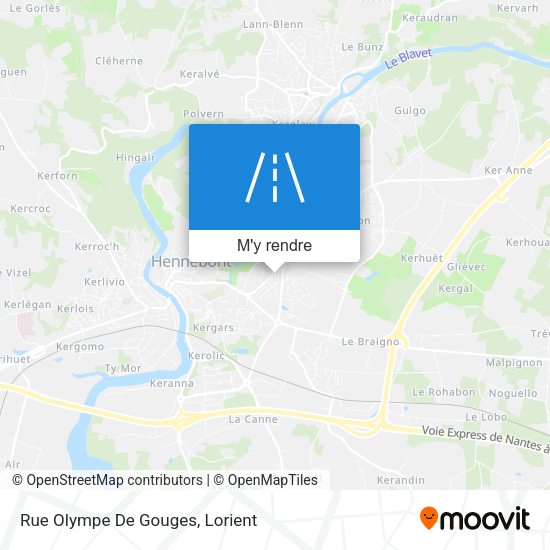 Rue Olympe De Gouges plan