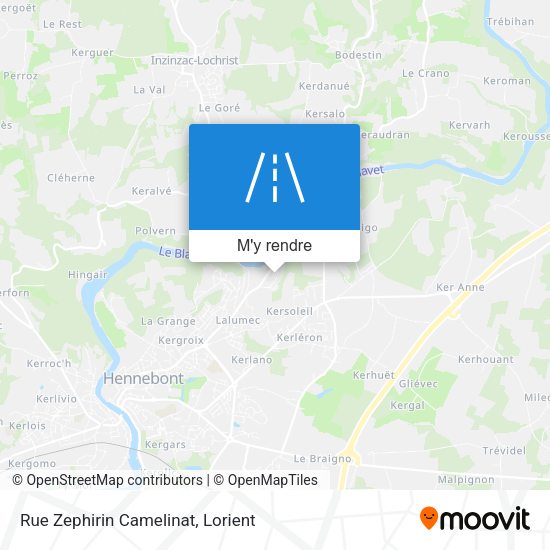Rue Zephirin Camelinat plan