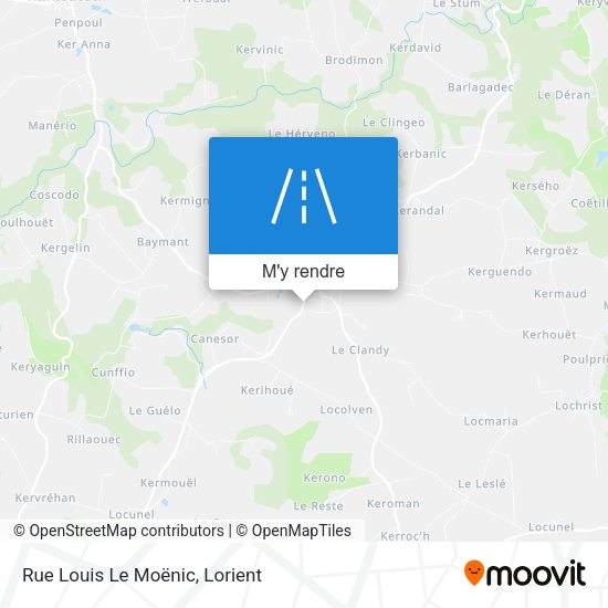 Rue Louis Le Moënic plan