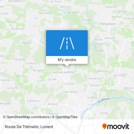 Route De Trémelin plan