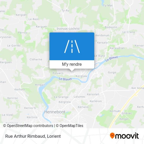 Rue Arthur Rimbaud plan