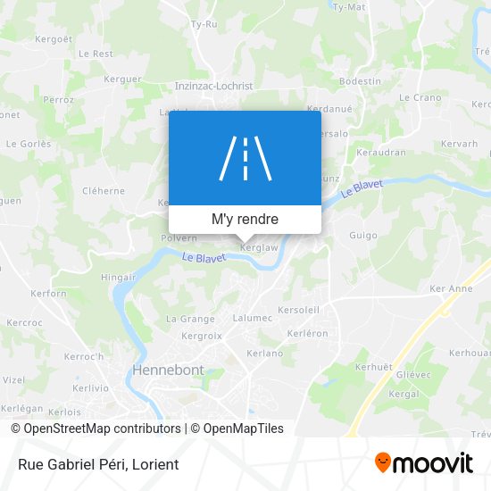 Rue Gabriel Péri plan