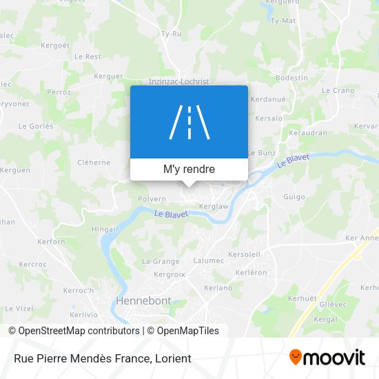 Rue Pierre Mendès France plan