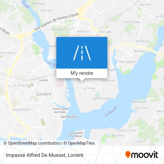 Impasse Alfred De Musset plan