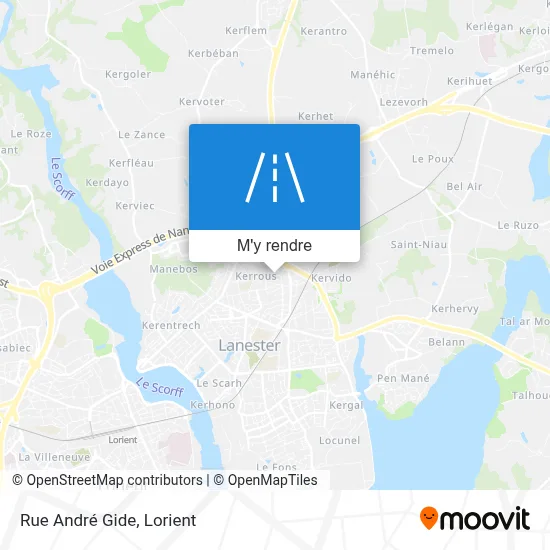 Rue André Gide plan