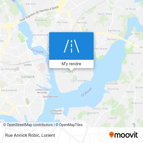 Rue Annick Robic plan