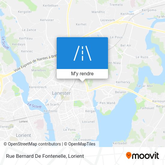 Rue Bernard De Fontenelle plan