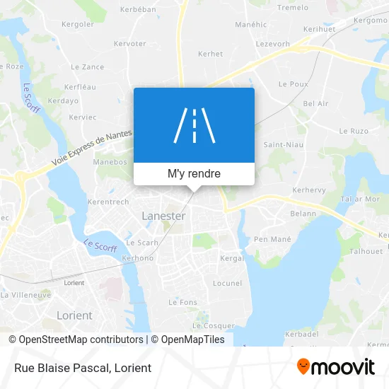 Rue Blaise Pascal plan