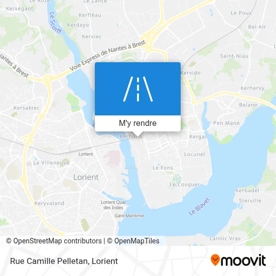 Rue Camille Pelletan plan