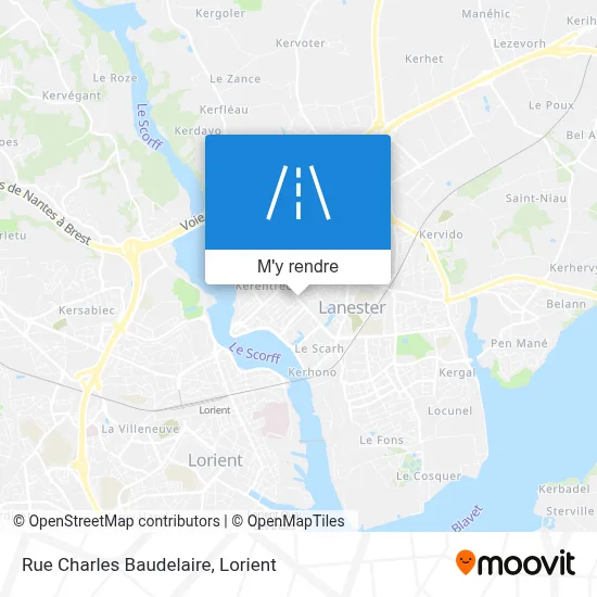 Rue Charles Baudelaire plan