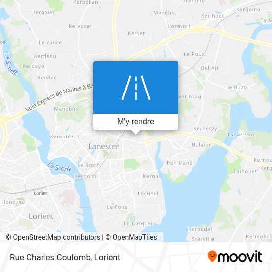 Rue Charles Coulomb plan