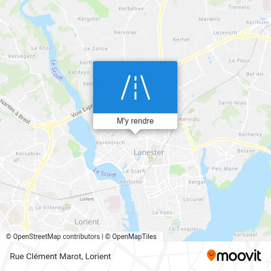 Rue Clément Marot plan