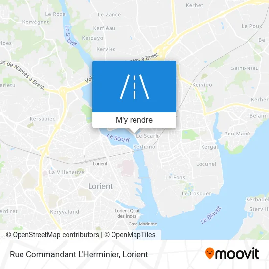 Rue Commandant L'Herminier plan