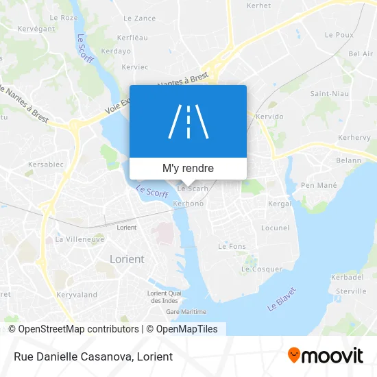 Rue Danielle Casanova plan