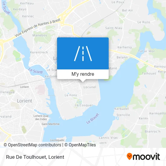 Rue De Toulhouet plan