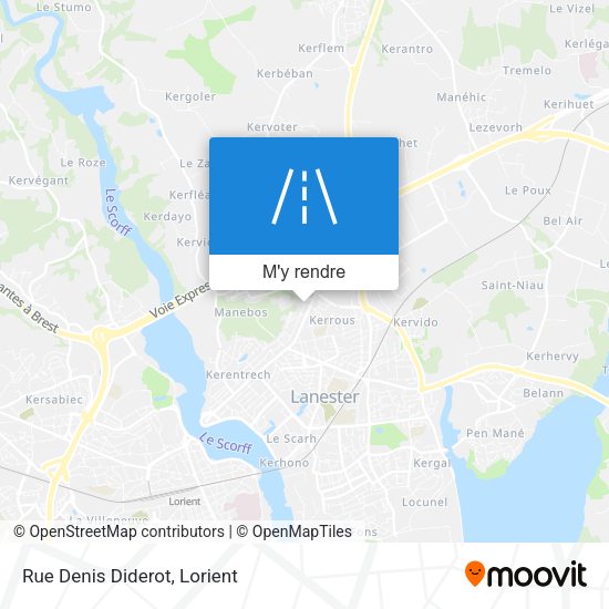 Rue Denis Diderot plan