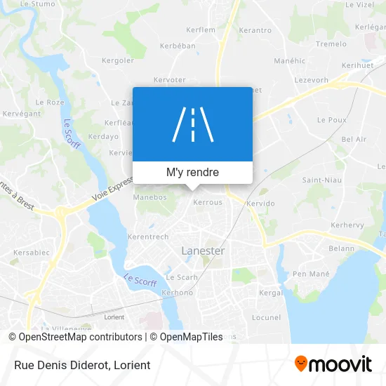 Rue Denis Diderot plan