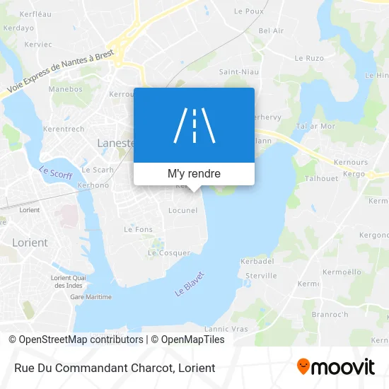 Rue Du Commandant Charcot plan