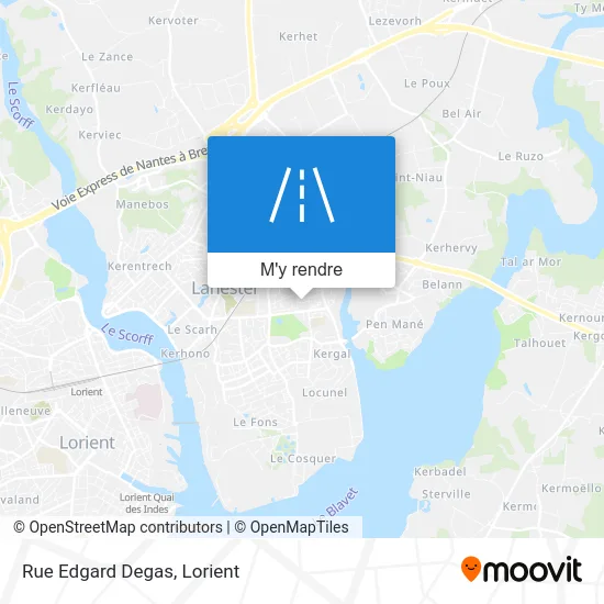 Rue Edgard Degas plan