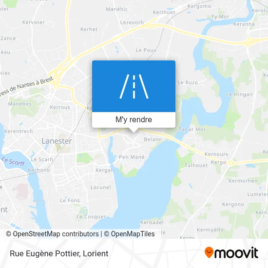 Rue Eugène Pottier plan