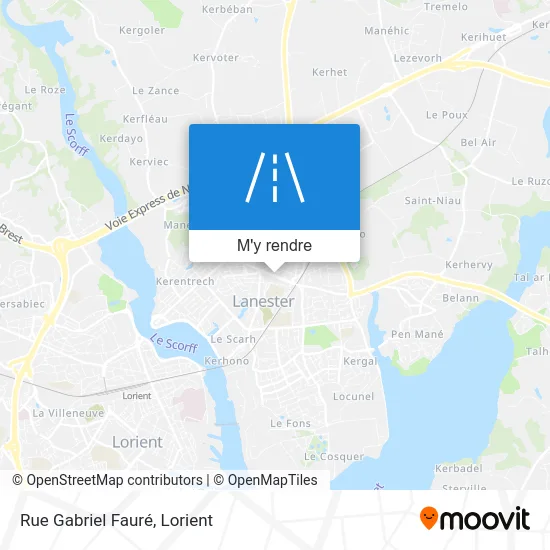 Rue Gabriel Fauré plan