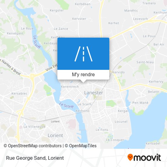 Rue George Sand plan