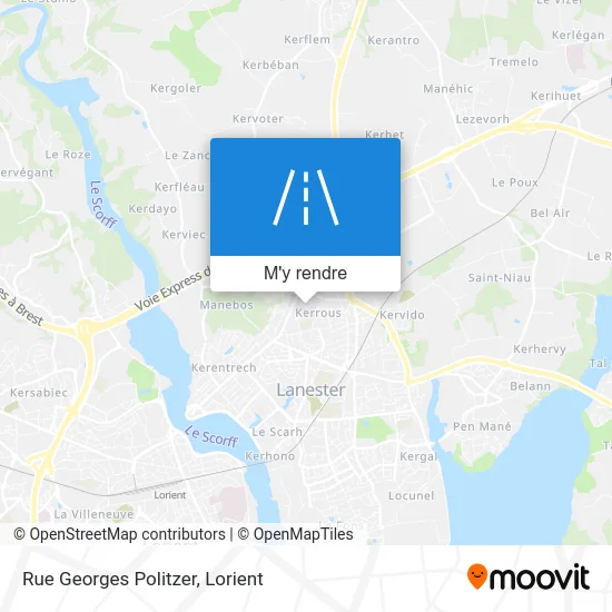 Rue Georges Politzer plan