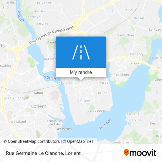 Rue Germaine Le Clanche plan