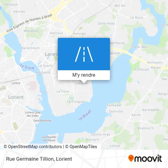 Rue Germaine Tillion plan