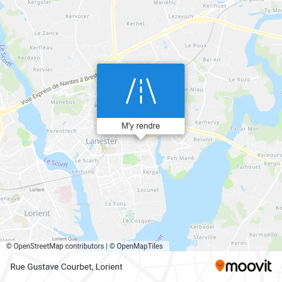 Rue Gustave Courbet plan