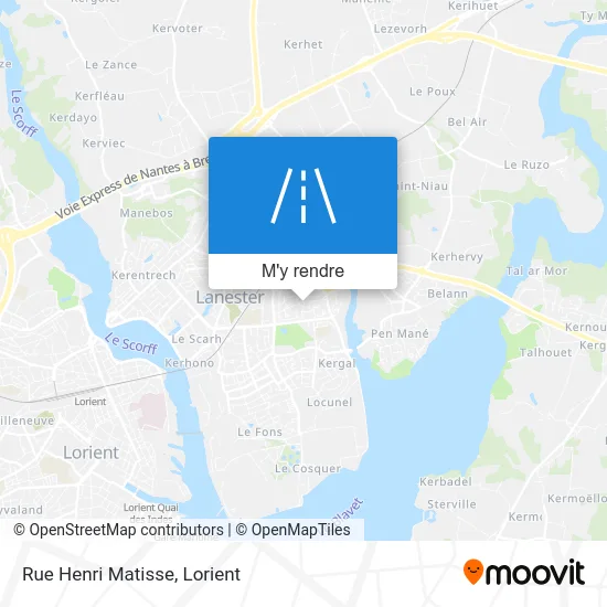 Rue Henri Matisse plan