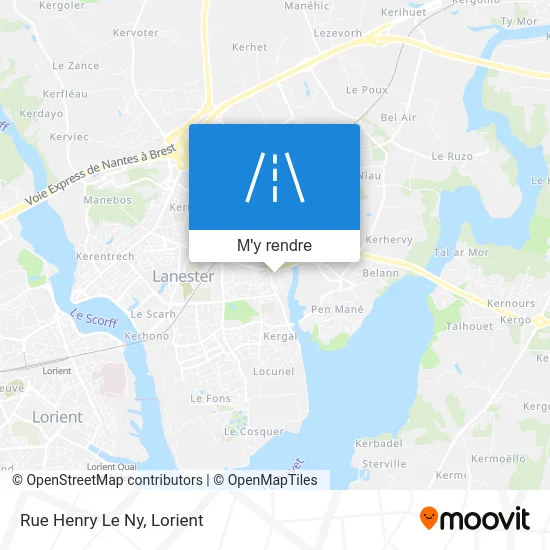 Rue Henry Le Ny plan