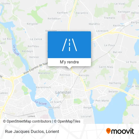 Rue Jacques Duclos plan