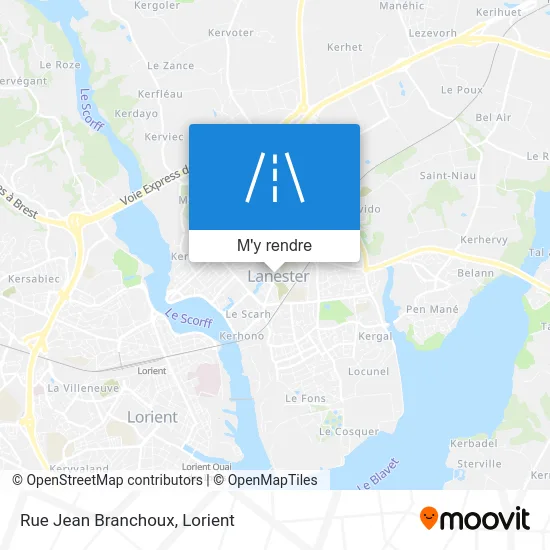 Rue Jean Branchoux plan