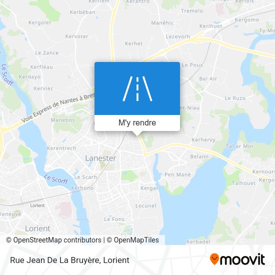 Rue Jean De La Bruyère plan