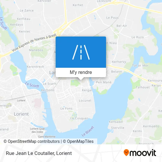 Rue Jean Le Coutaller plan