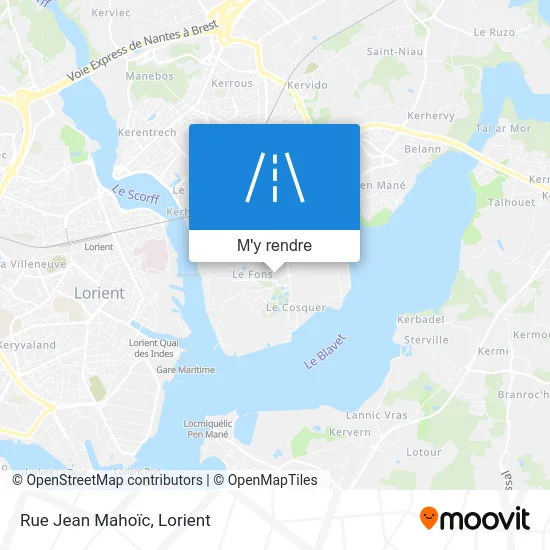 Rue Jean Mahoïc plan