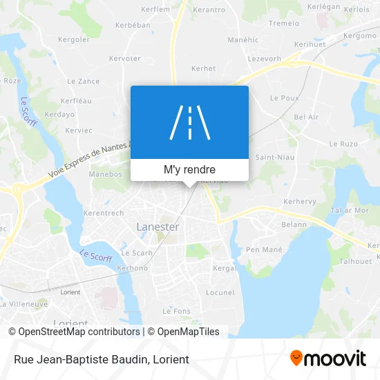 Rue Jean-Baptiste Baudin plan