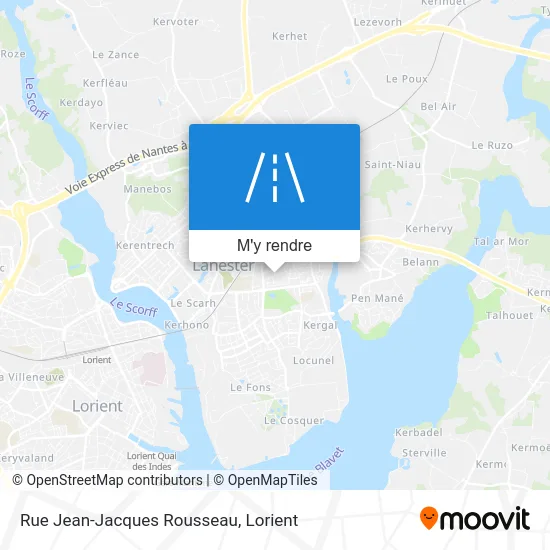 Rue Jean-Jacques Rousseau plan