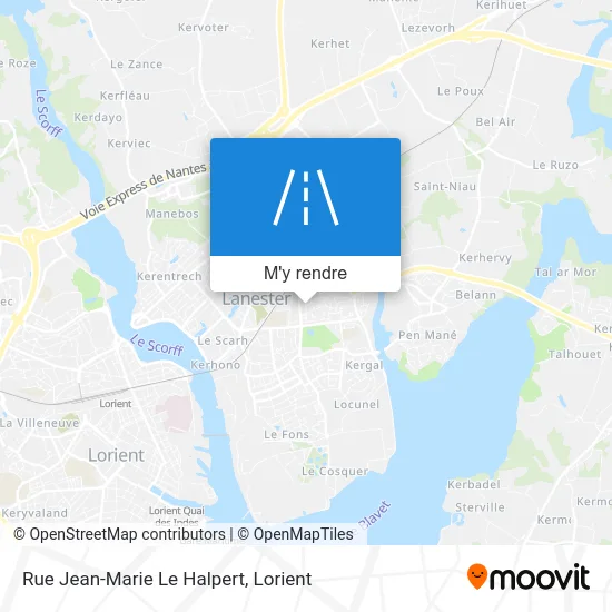 Rue Jean-Marie Le Halpert plan