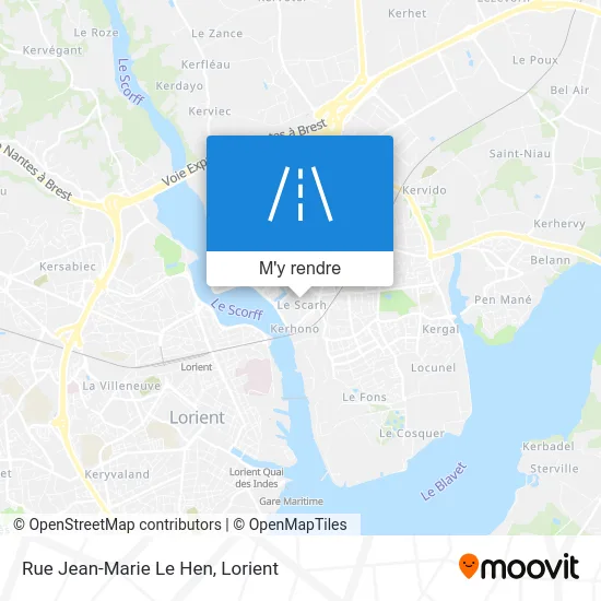 Rue Jean-Marie Le Hen plan