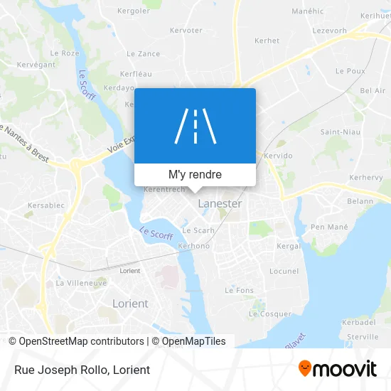 Rue Joseph Rollo plan