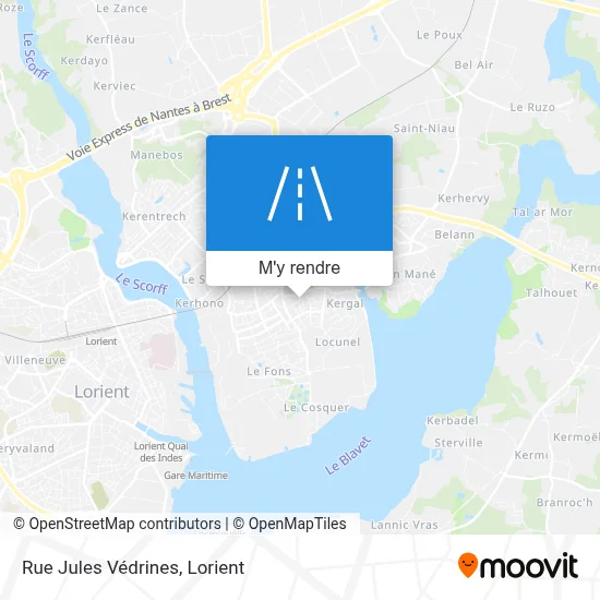 Rue Jules Védrines plan