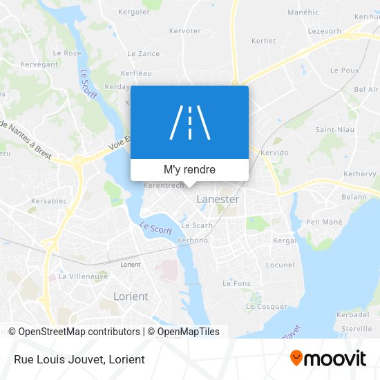Rue Louis Jouvet plan