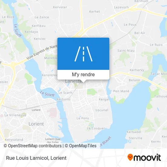 Rue Louis Larnicol plan