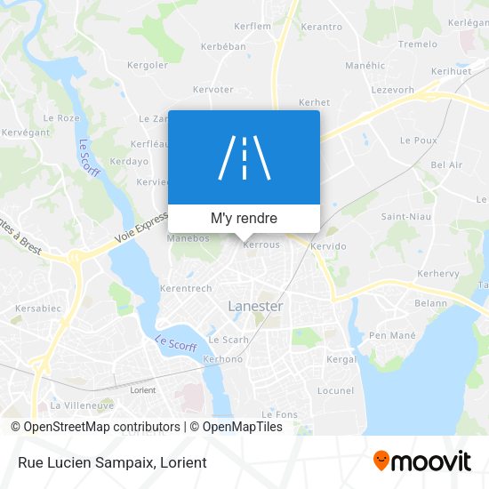 Rue Lucien Sampaix plan