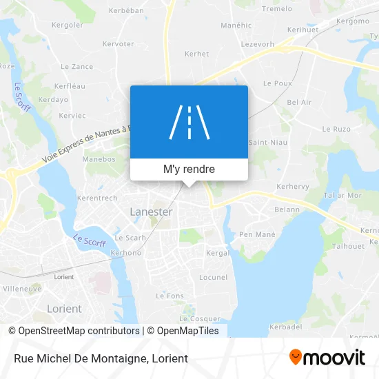 Rue Michel De Montaigne plan